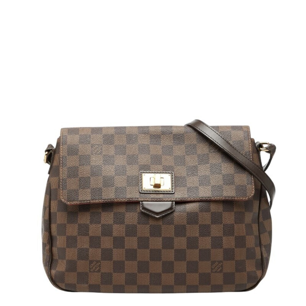 Louis Vuitton Damier Besace Roseberry Shoulder Bag Brown Leather